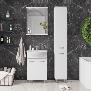 Напольная тумба под раковину Onika Коралл 105558 55см белый